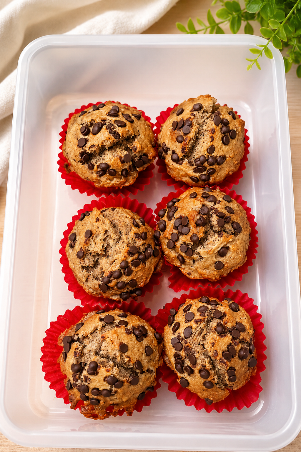 Muffins veganos de chocolate saludables y sin azúcar añadida elaborados de forma artesanal.