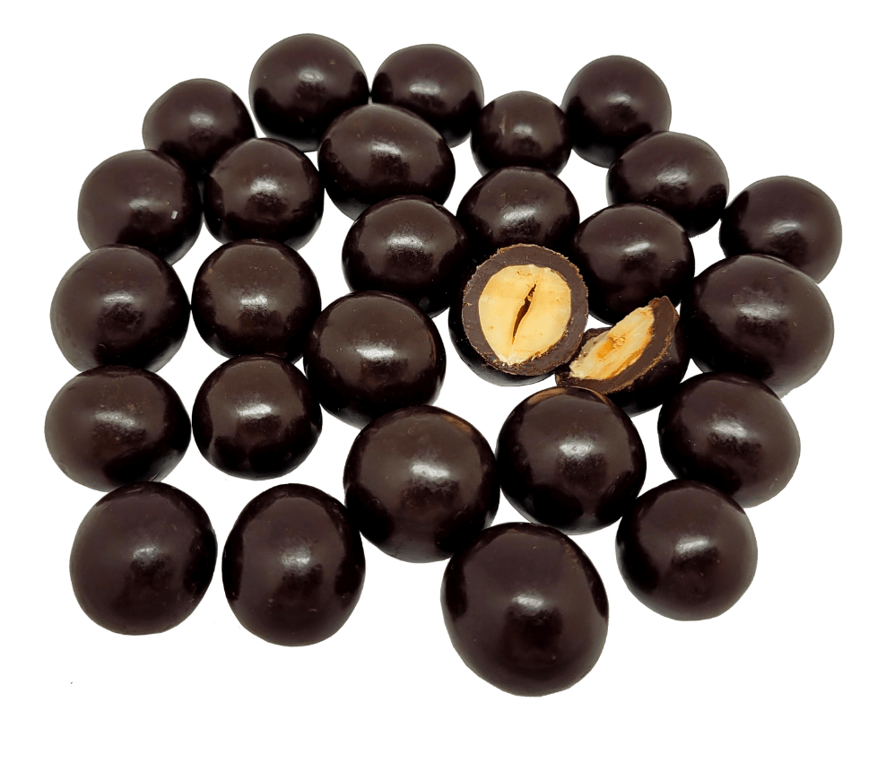 Avellanas con chocolate bitter sin azúcar