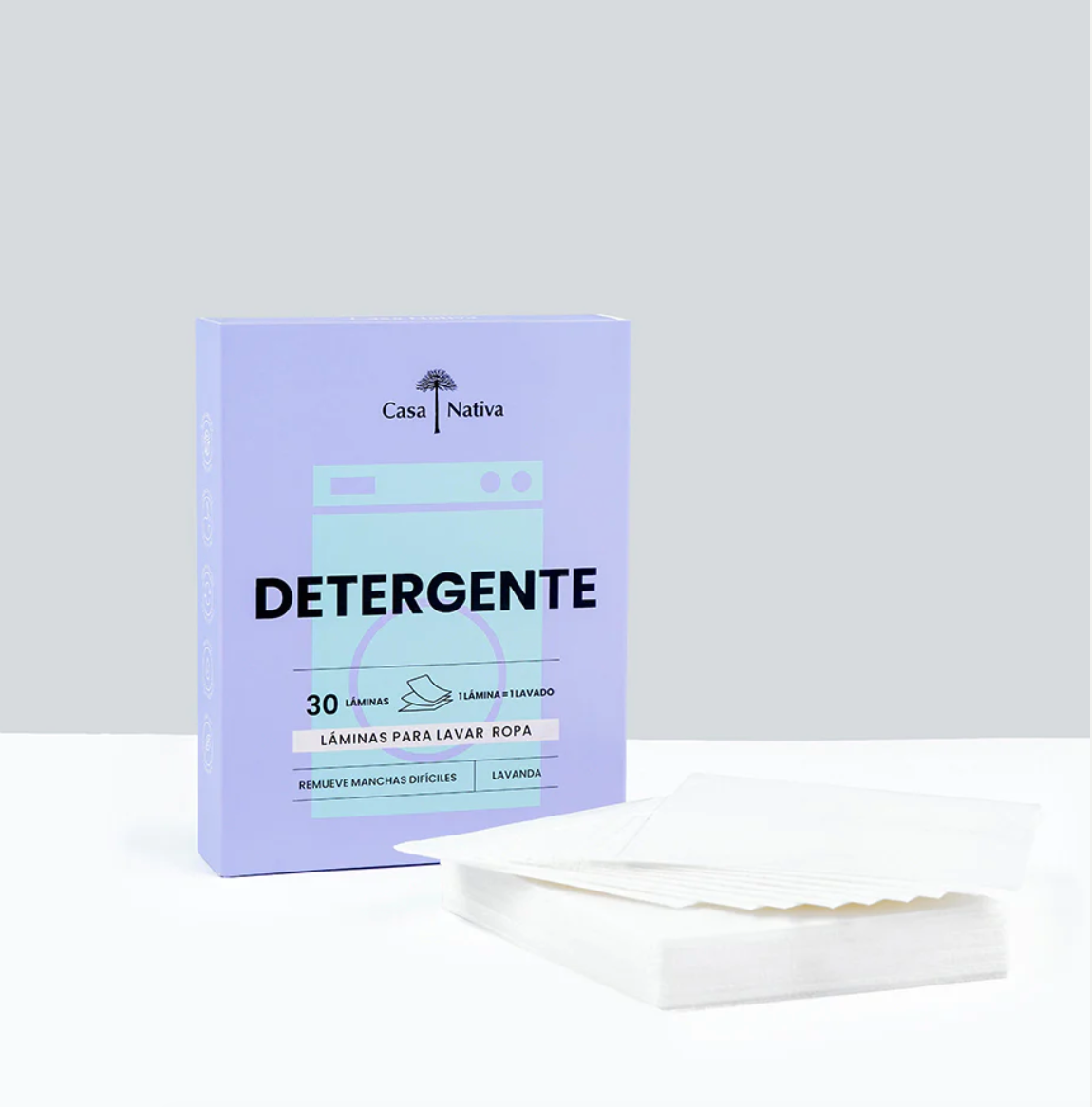 Detergente en láminas lavanda