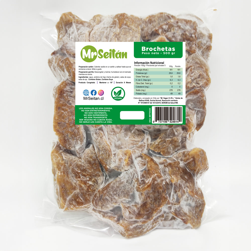 Brochetas Mr Seitan 500 gr