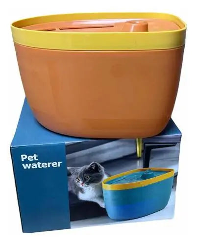 Fuente de agua para gatos y perros que mantiene el agua en movimiento para una mejor hidratación.