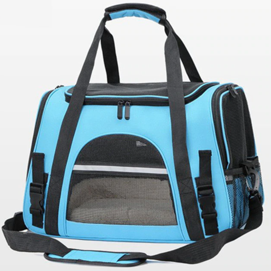 Bolso transportador de mascota ideal para viaje en cabina