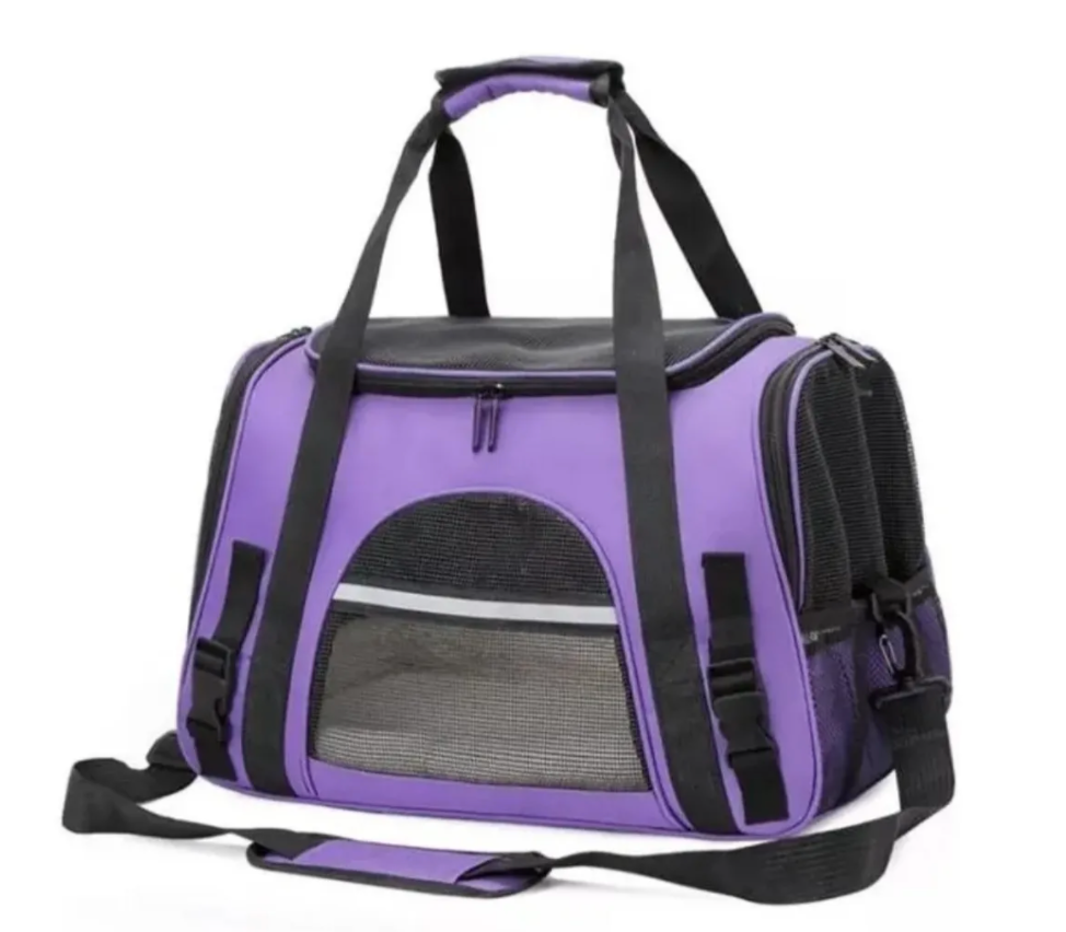 Bolso transportador de mascota ideal para viaje en cabina
