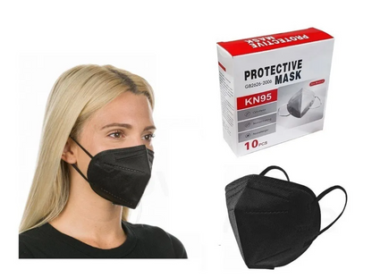 Mascarillas KN95 adultos blancas/negras