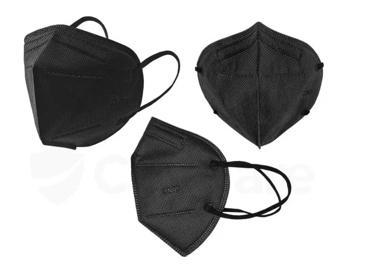 Mascarillas KN95 adultos blancas/negras