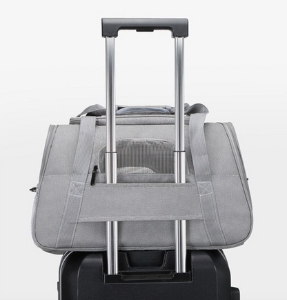 Bolso transportador de mascota ideal para viaje en cabina