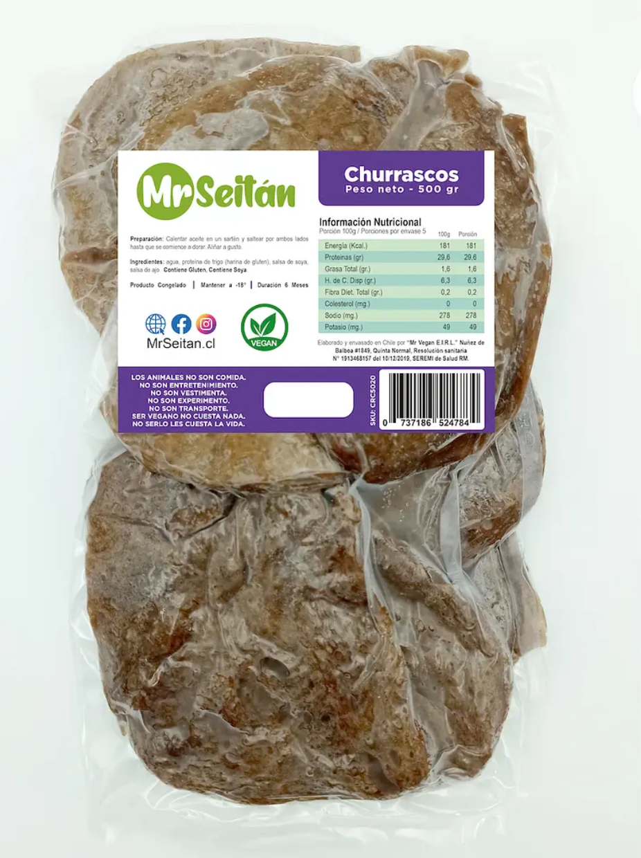Churrasco Mr Seitan 500 gr