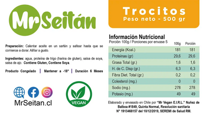 Seitan en trocitos Mr seitan 500 g