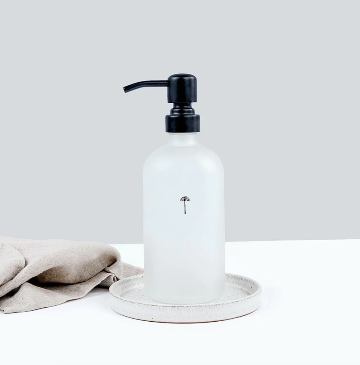 Dispensador lavaloza vidrio opaco