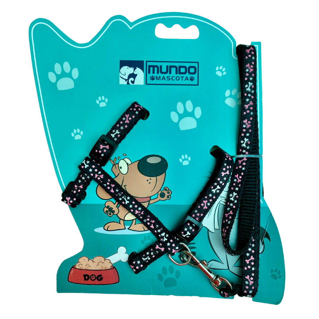 Arnés ajustable + correa para gato