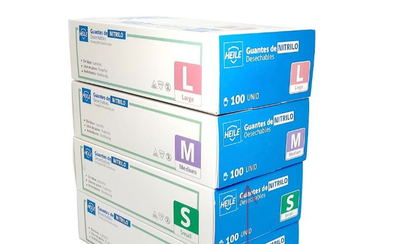 Guantes de nitrilo 100 unidades